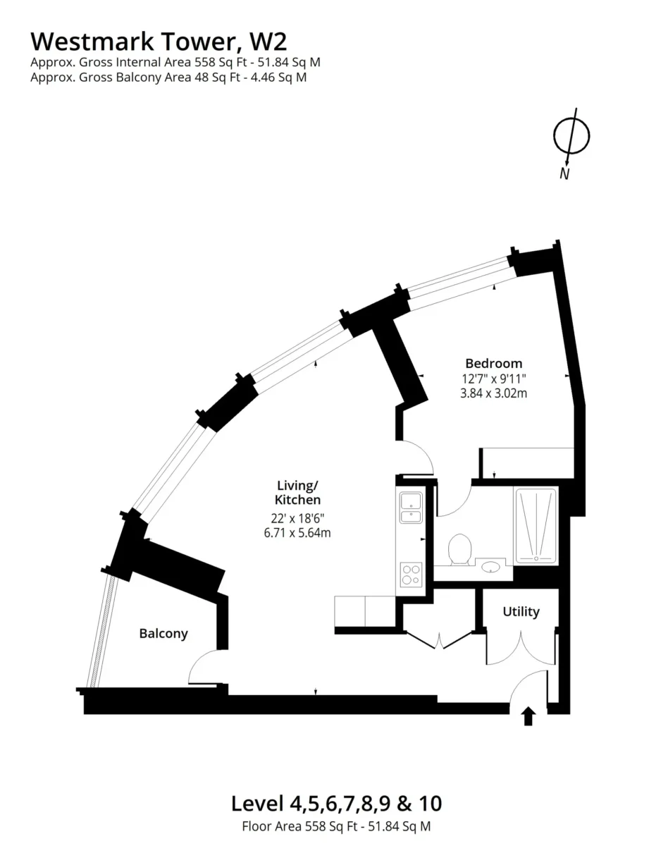 Foor plan nemovitosti ctvrt kruh