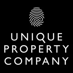 Unique property company logo